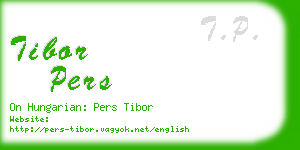 tibor pers business card